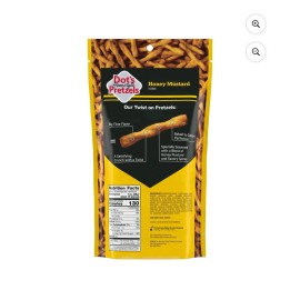 Dots Homestyle Pretzels 🟡 New Dot's Homestyle Pretzels Honey Mustard Seasoned Sweet Twists Bag 16oz