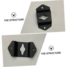 OSALADI 20pcs Hanging Speaker Bracket Iron Hooks for Surround Sound Speakers Easy Installation Modern Design for Home Theater and Audio Setup