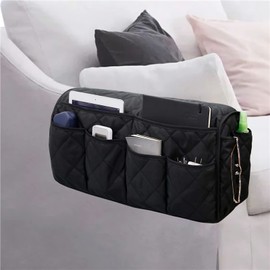 Sofa Armrest Organizer Arm Rest Organiser Storage Bag Hanging Sofa Caddy Storage Bag Magazine Books TV Remote Control Holder Chair Tidy Couch Table Recliner Home Organiser Phone Letter Pockets Holder