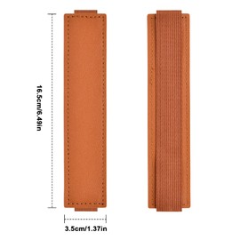 Dokeno Pack of 6 Pen Holder Notebook, PU Leather, Portable Elastic Pen Bag, Reusable Diary Pen Holder with Elastic Band for Notebook, Planner, Tablets