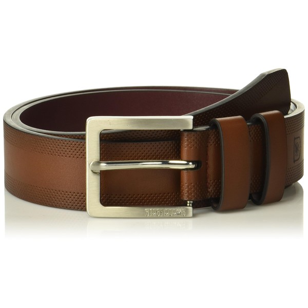 STACY ADAMS Men's James Belt, Cognac, 34