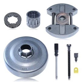 Adefol 325"-7 Clutch Drum Rim Sprocket Kit for Husqvarna 55 Rancher 50 51 154 254 Chainsaw with Chain Adjuster Tensioner Rim Sprocket Needle Bearing Oil Line Part 501 45 54-03 503088702