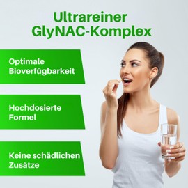 Longevity Box GlyNAC 1000mg - 500mg Glycine + 500mg NAC - 120 Vegan Capsules for Glutathione, Energy & Healthy Ageing