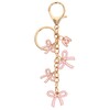 Popizard Bow Purse Charms Keychain - M Pink Bow Alphabet