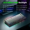 HUO JI Wireless Mechanical Gaming Keyboard, Hot Swappable Pre-lubed Red