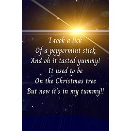 I took a lick of a peppermint stick: Christmas poem journal/notebook gift