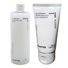 Innisfree Blueberry Rebalancing 2 types (Skin 500mL + Cleanser 200mL) / 이니스프리 블루베리 리밸런싱 2종(스킨500mL+클렌저200mL)