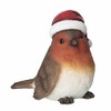 Widdle Gifts Robin Christmas Room Decoration with Christmas Hat -14cm