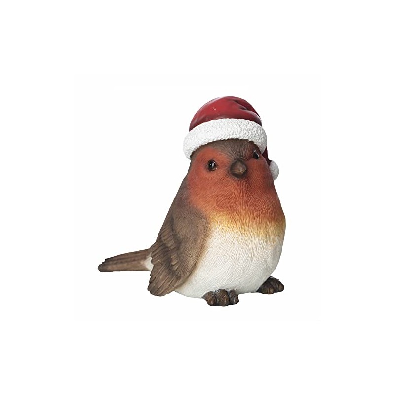 Widdle Gifts Robin Christmas Room Decoration with Christmas Hat -14cm