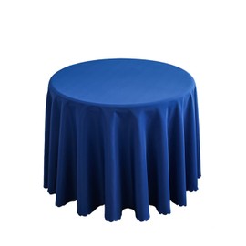 FANIVIN Polyester Tablecloths Tablecovers Round Table cloth Home Hotel Restaurant Wedding Party Multicolour Table Covers Blue A Round 160CM