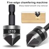 3 Pcs Countersink Drill Bit,Set Counter SinkBits Wood Countersunk Chamfer