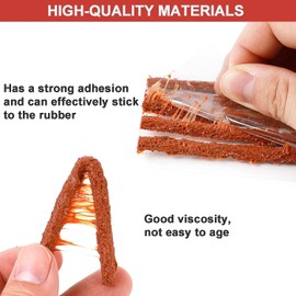 PUIBERS 100 Pcs Tire Repair Plugs, Tire Repair Gum for Tubeless Puncture,Tires Strings Rubber Plug Tool for Car, RV, SUV, ATV, Motorcycle, Truck,Tractor