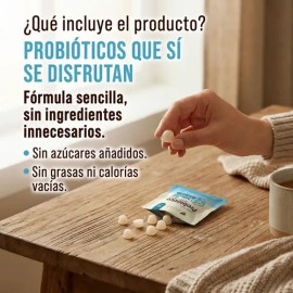 Gomitas Con Probióticos Lactobacillus Acidophilus Ga Tlali 1,000 Millones Ufc Por Porción Suplemento De 10 Gomitas Sabor Frutos Con Grenetina, Sin Glu