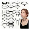 Jasu - Collar Gargantilla Choker Retro 23 Pzs Color Diferente