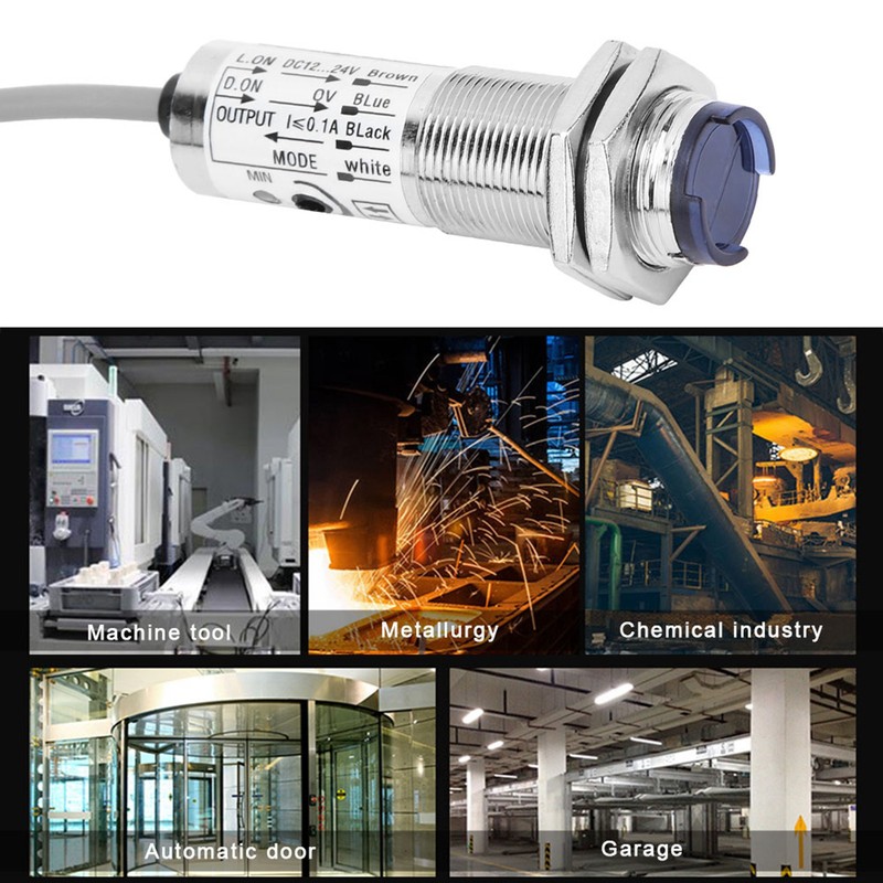 BERM Photoelectric Switch Proximity Sensor 4‑Wire NPN NO CDD‑40N DC12‑24V