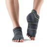 Toesox Low Rise Half Toe Grip Socks (Small, Amped)