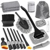 Viewmax Windshield Cleaner Tool, 18Pcs Car Interior Detailing Brush Set,