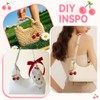 Cute Cherry Bag Charm Keychain for Handbags and Purses