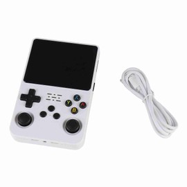 Retro Handheld Game Console 3.5inch IPS 640x480 HD Screen Portable Handheld Video Game Console for Linux System White 64G