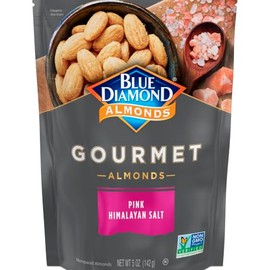 Blue Diamond Almonds, Gourmet Specialty Pink Himalayan Rock Salt Flavored Classic Snack Nuts Perfect for Charcuterie, Holidays, Gatherings, or Savory Snack, 5 oz.