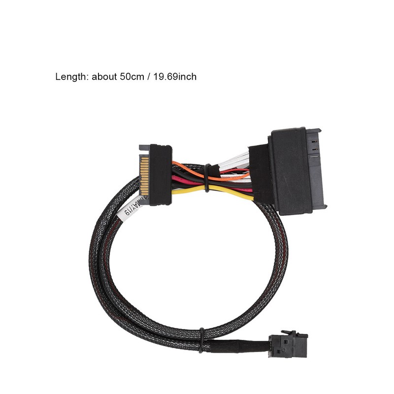 Mini SAS SFF-8643 to SFF-8639 U.2 4CH Connector Wire Cable