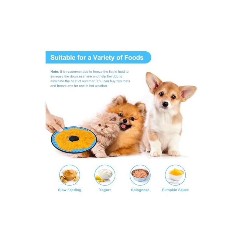 Lick Mat para perros, almohadillas para orejas para lamer para