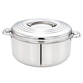 Tabakh 7.5-Liter Stainless Steel Casserole Hot-Pot Food Warmer & Serving Bowl, 7500ml