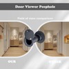 200° Wide Angle Optical Glass Lenses, Door Viewer with Privacy