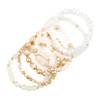 RIAH FASHION Bohemian Versatile Multi-Layer Bead Statement Bracelet - Stretch