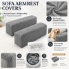 2PCS Sofa Arm Covers, Jacquard Sofa Arm Protector Covers with