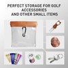 AXKAL Golf Pouch Bag Transparent 1 or 2 Pack with