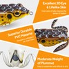 Topwater Frog Fishing Lure Kit, 5pcs Soft Artificial Bait Hollow