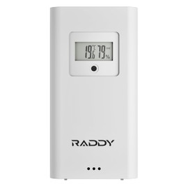 Raddy R4 Indoor Outdoor Wireless Remote Sensor, for WF-80C Home Weather Station