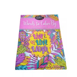 Timeless Creations "Words To Color By" Adult Coloring Book Live-Love-Laug