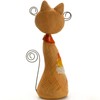 Ginger Striped Cat Tall Ceramic Sculpture Puurrfect Gift for Cat