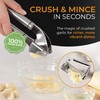 ORBLUE Garlic Press Stainless Steel - Premium Professional Grade Garlic