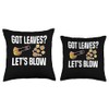 Got Leaves? Lets Blow Leaf Blower Autumn Throw Pillow