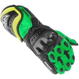 Berik TX-1 Motorcycle Gloves, Black/Green, 3XL