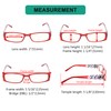 Eyekepper 5-Pack Stylish LookCrystal Aeropittura Arms Spring Hinges Womens Reading