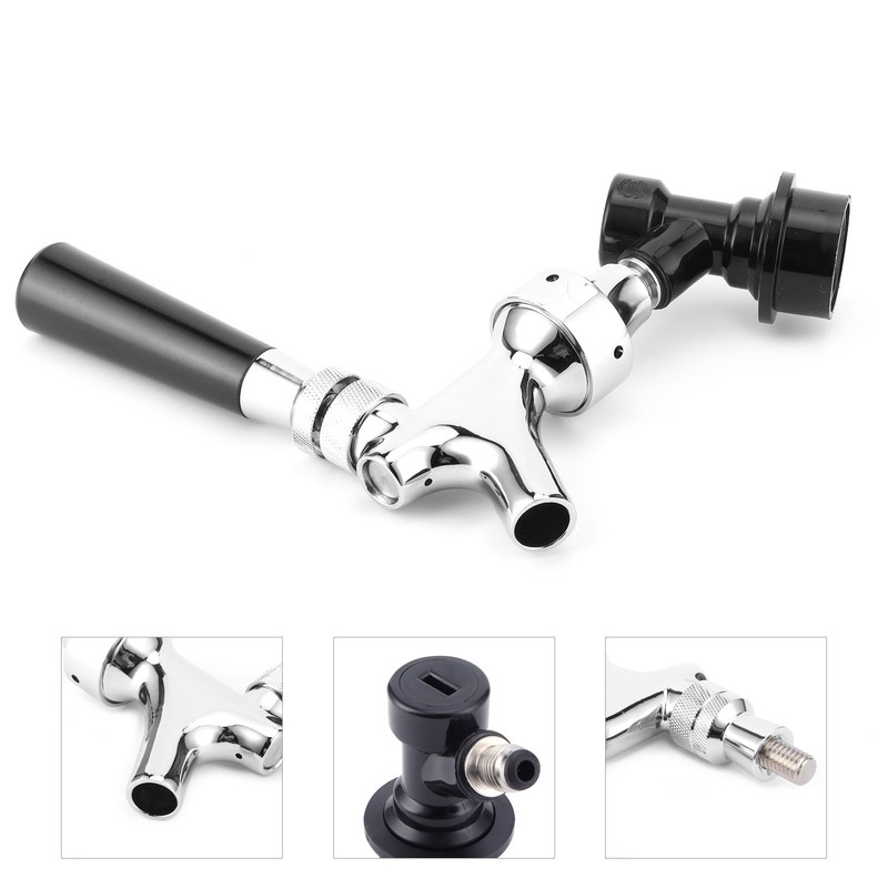 Stainless Steel Beer Keg Tap Faucet with Ball Lock Disconnect