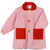 KLOTTZ Kids Nursery Painting Apron Striped Craft Coat, fuchsia