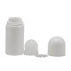 WsjiaboFux 4 Pcs White Empty Refillable Roll On Bottles Roller
