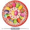 com-four® 3x Easter plates made of melamine - decorative plates