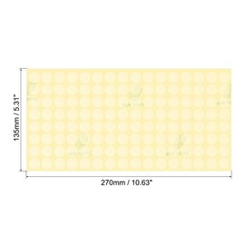 sourcing map Seal Labels 15mm for Envelopes, Box and Packaging Clear Pack of 1000