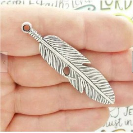 Fashion Jewelry Big FEATHER SWEATER pendant charm German Silver 30" Necklace Chain Women female