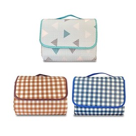 Shingwangsa Extra Large Silver Foil Picnic Waterproof Mat, Portable Folding Picnic Mat Mat 3ea