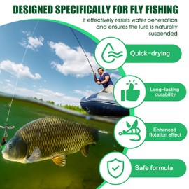 Gink Dry Fly Floatant, Fly Fishing, Fly Fishing Accessories, fly fishing Floater Simply Shakes to Create a Hydrophobic Powder Coating on dry Flies. Restores Wet Flies to a Dry, High-Floating State