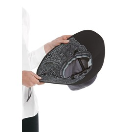 Coolibar UPF 50+ Women's Etta Shapeable Sun Catcher Hat - Sun Protective (One Size- Carbon/Black Travel Medallion)