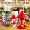 Birdream Hummingbird Feeder for Outdoors Hanging 40oz 10 Feeding Ports,