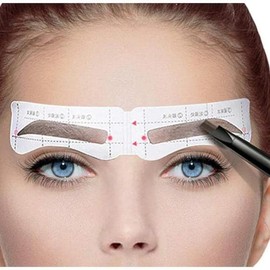 Drawing eyebrow stickers, eyebrow stencils / 눈썹 스티커 그리기 아이브로우 눈썹스텐실